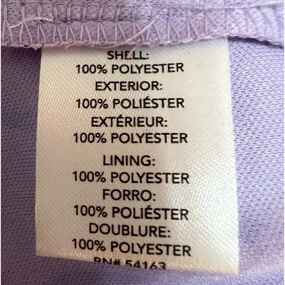 Chaps Women's Lavender Purple‎ White Faux
Wrap Lined Dress. Size 12. - Picture 13 of 14